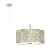 DK0821  Baymont 60cm 5 Light Pendant Polished Chrome, Silver Leaf, Frosted Diffuser